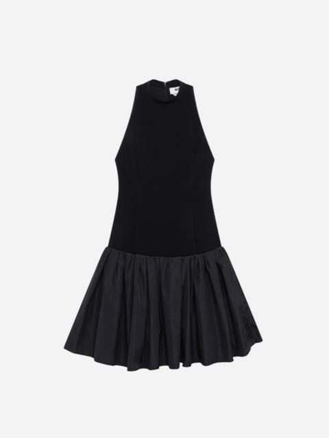 MSGM Sleeveless cady and taffeta dress