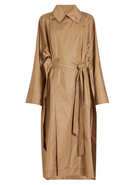 ISSEY MIYAKE Women's Aerial Steel Trench Coat - Beige
