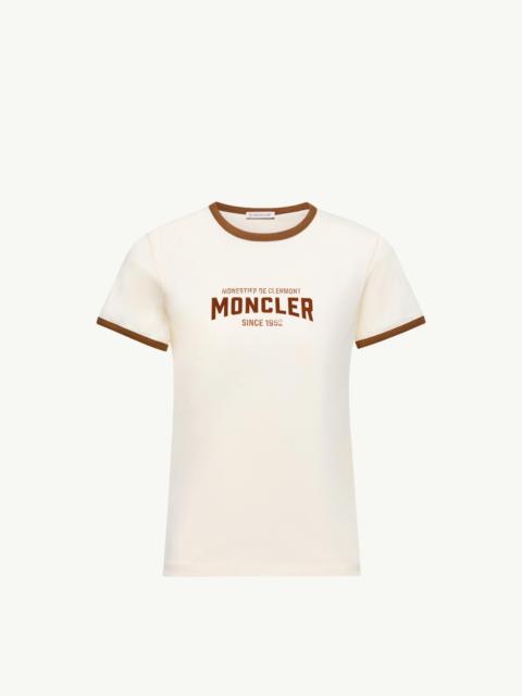 Moncler Flock Logo Jersey T-Shirt