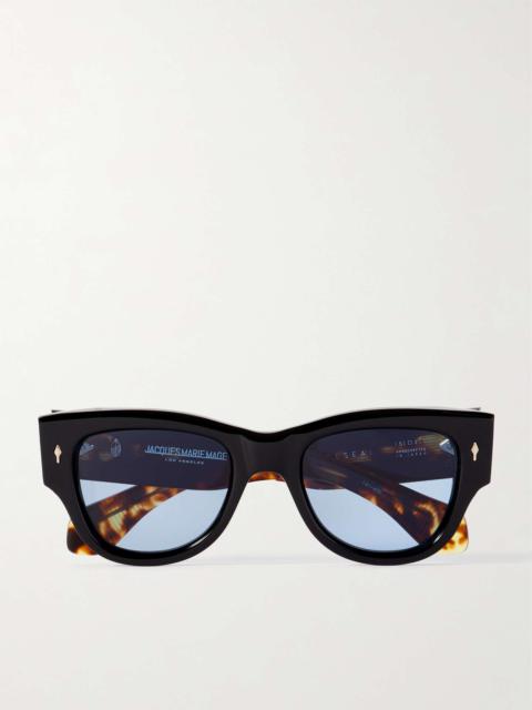 JACQUES MARIE MAGE Chelsea Square-Frame Acetate Sunglasses