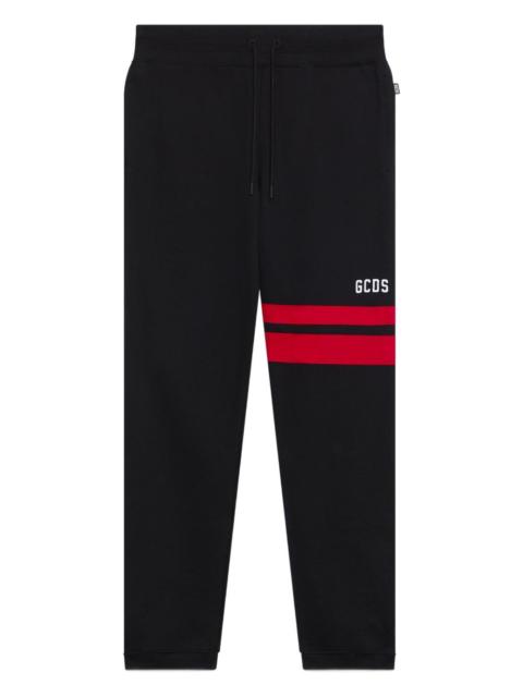 GCDS logo-print stripe-detail pants