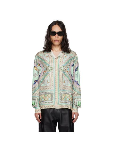 CASABLANCA Blue Printed Shirt