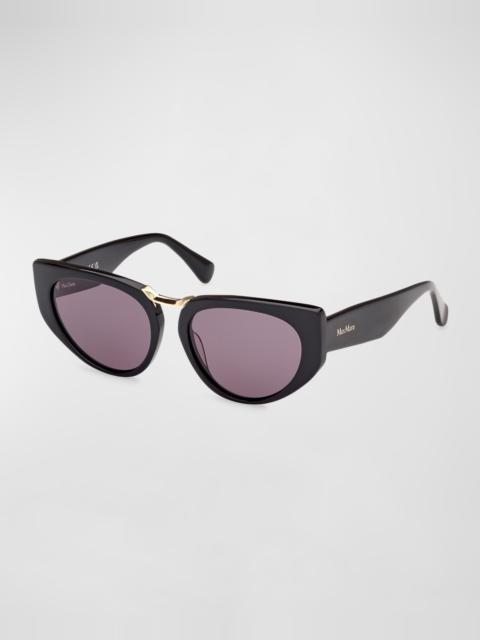 Max Mara Bridge1 Acetate Cat-Eye Sunglasses