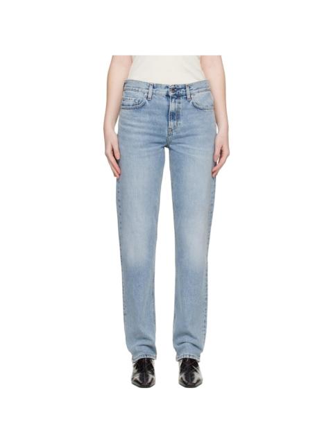 TOTEME Blue Low Straight Jeans
