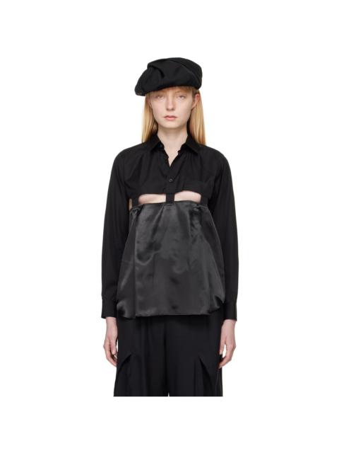 BLACK COMME des GARÇONS Black Cutout Shirt