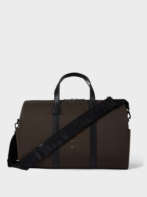 Paul Smith Khaki Cordura® Laser 'Signature Stripe' Holdall