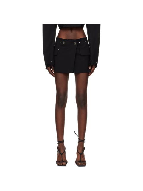 Dion Lee Black Riveted Blazer Miniskirt