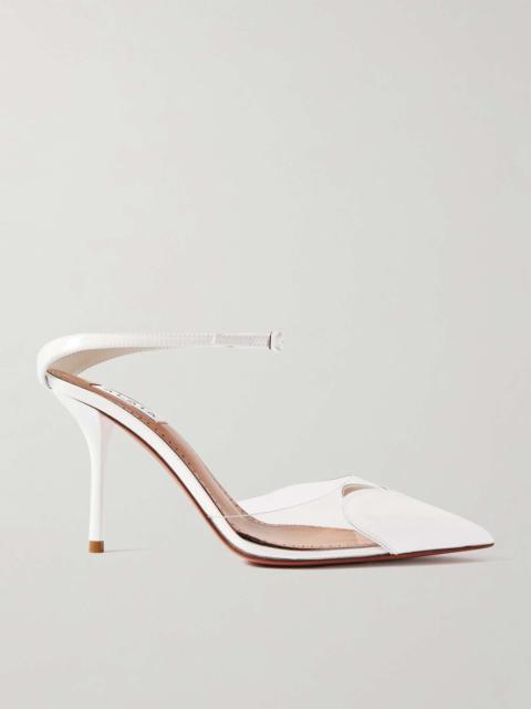 Cœur 90 PU and patent-leather pumps