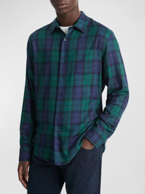 Vince Men's Castaic Plaid Sport Shirt