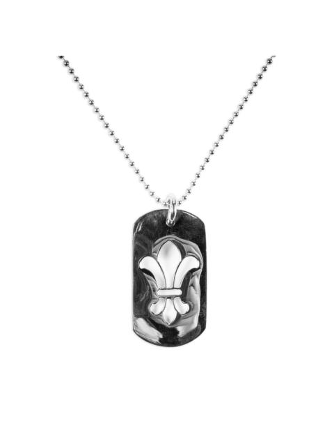 Fleur dog-tag necklace