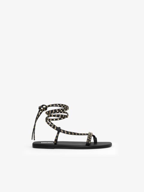 MARSA FLAT SANDALS IN CALFSKIN