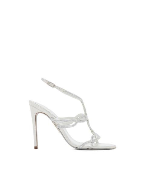RENE CAOVILLA Dalilah crystal-embellished heeled sandals
