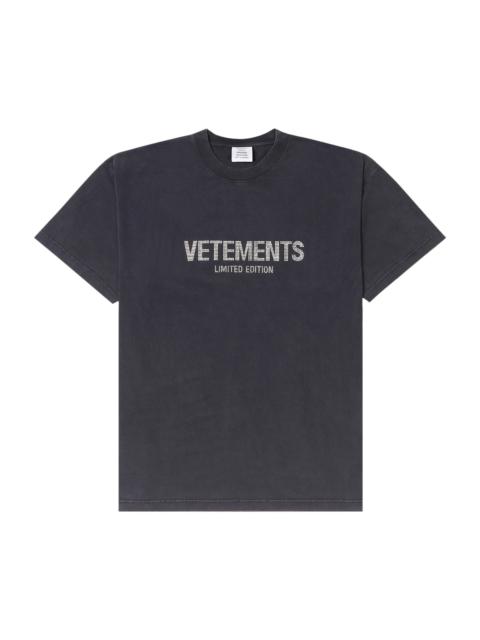Vetements Limited Edition Crystal Logo T-Shirt 'Black'