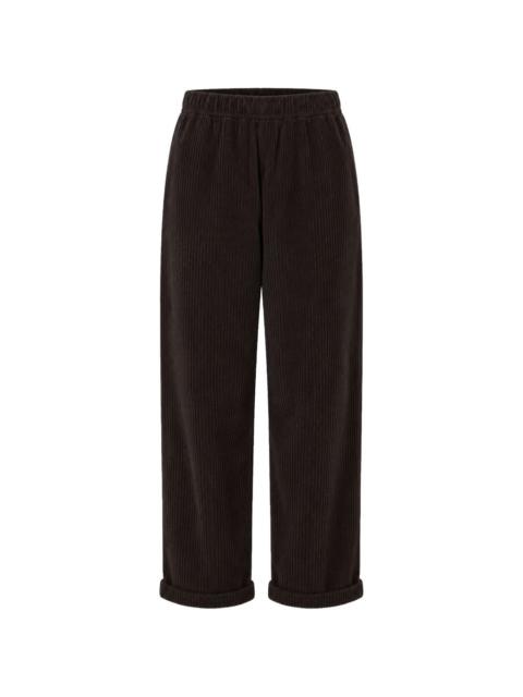 LABO.ART corduroy-effect turn-up trousers