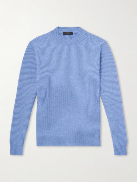 SLOWEAR Slim-Fit Ribbed Wool Sweater