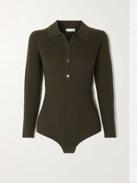ERES Cocon ribbed wool and cashmere-blend bodysuit