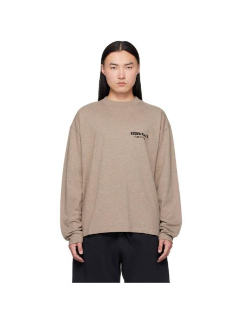 ESSENTIALS Beige Classic Fit Long Sleeve T-shirt