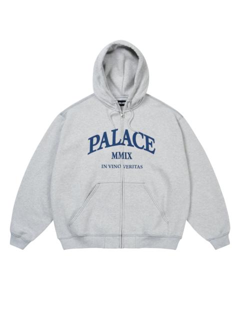 PALACE TRIPLE STITCH VERITAS ZIP HOOD GREY MARL