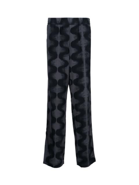 McQ Alexander McQueen ABSTRACT-PRINT STRAIGHT-LEG TROUSERS