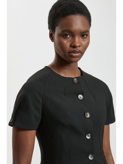 KAREN MILLEN Compact Stretch Short Sleeve Jacket