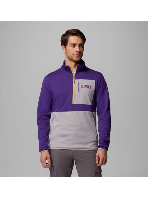 Columbia Men's Collegiate Columbia Hike Half Zip Jacket - LSU