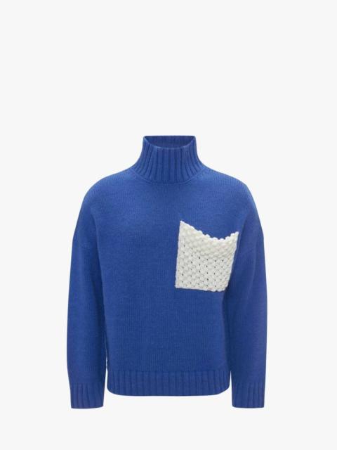 JW Anderson POPCORN PATCH POCKET TURTLENECK JUMPER