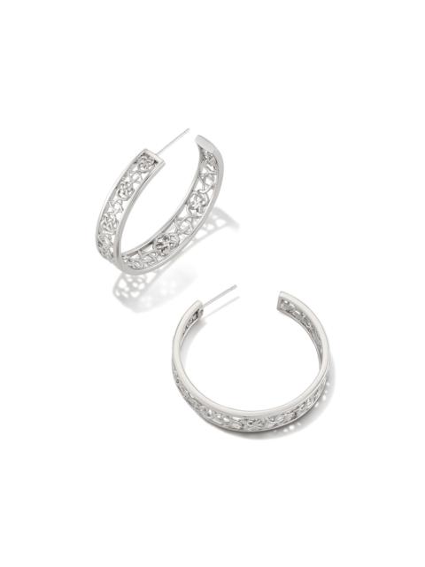 KENDRA SCOTT Kelly Hoop Earrings in Silver