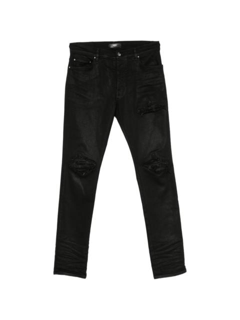 AMIRI distressed-effect coated jeans