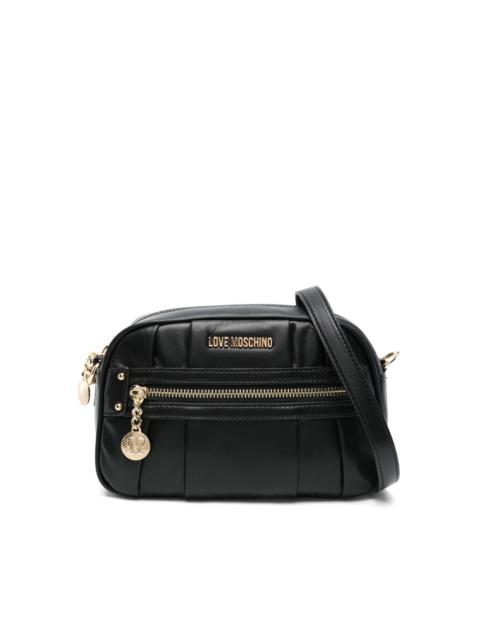 Moschino logo-plaque cross body bag