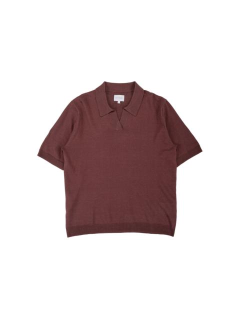 NORSE PROJECTS Anholt Cotton Paper Polo Shale