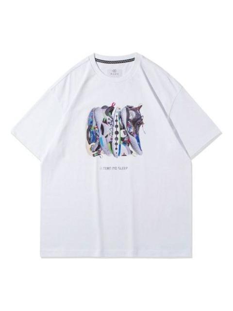 Li-Ning Way Of Wade Team No Sleep Graphic T-shirt 'White' AHSRA85-1