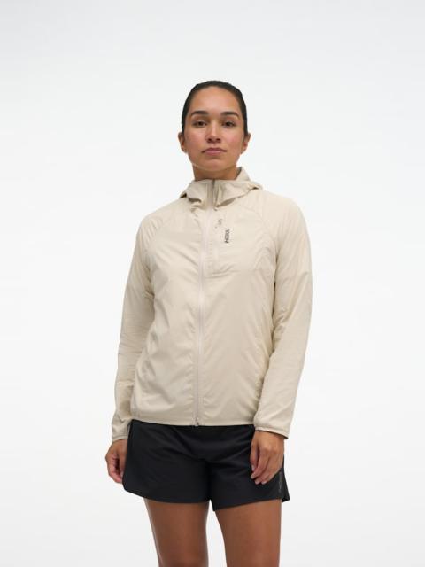 HOKA Women's SkyFlow Wind Jacket in Oat Milk