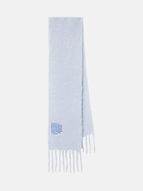 Loewe Embroidered mohair and wool-blend scarf
