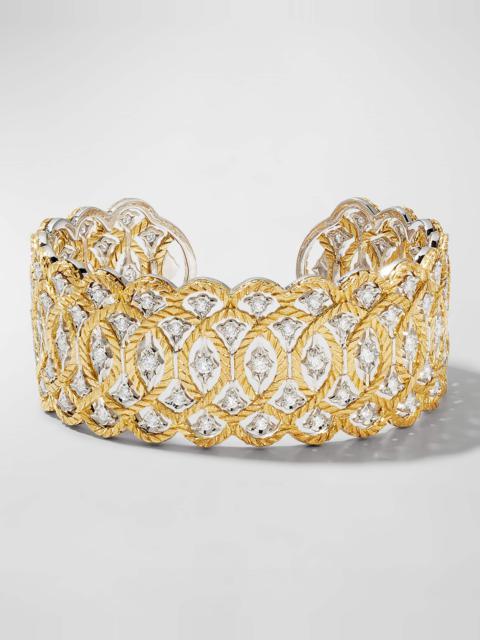 Buccellati Two-Tone Gold Diamond "Etoilee" Bracelet