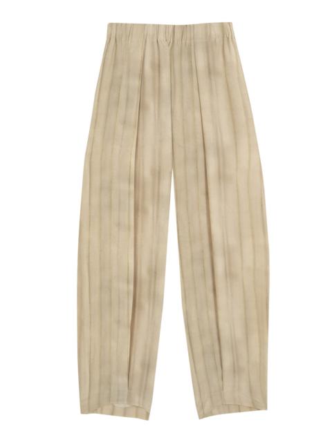 cortana Fedra Striped Silk Wide-Leg Pants stripe