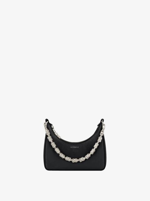 Givenchy MINI MOON CUT OUT BAG IN LEATHER WITH CHAIN