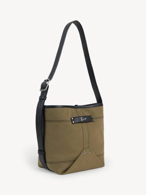 KENZO 'KENZO Utility' reversible bucket bag in canvas and leather