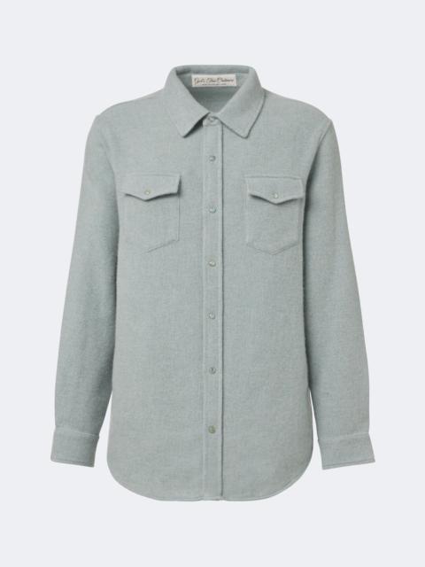 God’s True Cashmere Cashmere shirt with emeralds
