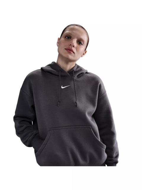 Nike Women's Sportswear Phoenix Fleece Oversized Pullover Hoodie -Grey