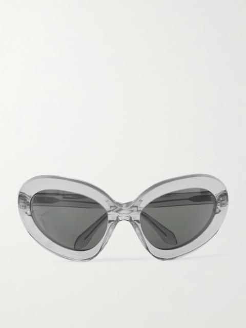 Alaïa Round-frame Acetate Sunglasses