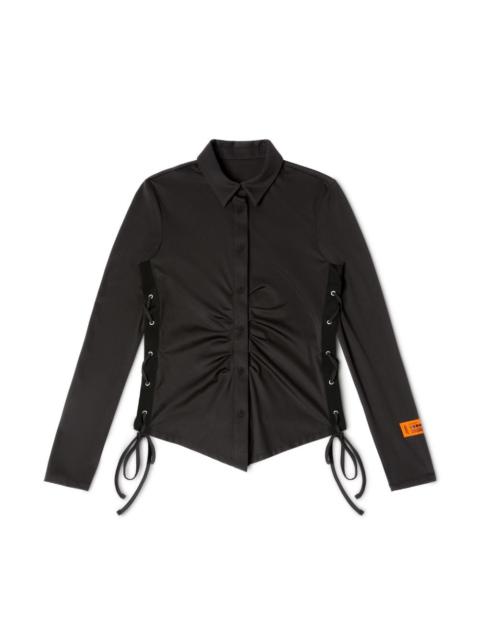 Heron Preston Lace-Up Stretch Shirt