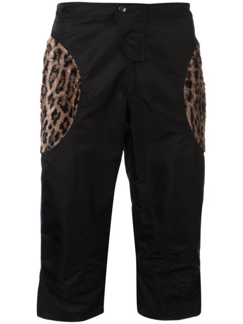 Martine Rose animal print effect cargo shorts