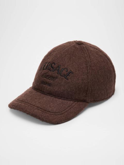 Men's Wool Embroidered Logo Baseball Cap