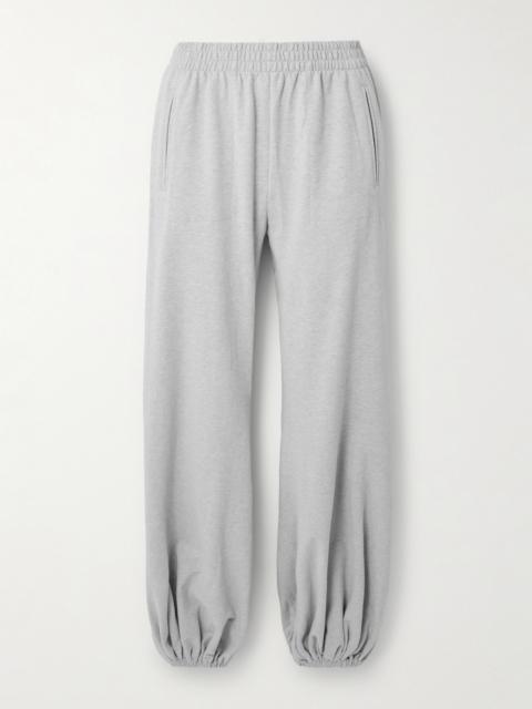 NORMA KAMALI Stretch-cotton Jersey Tapered Sweatpants