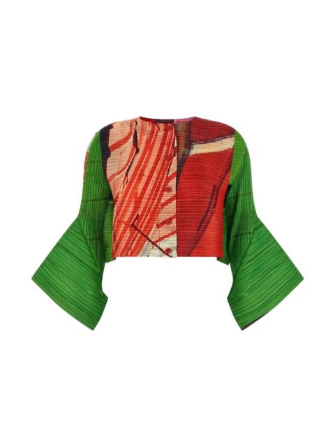 Pleats Please Issey Miyake 'City Collage' cardigan