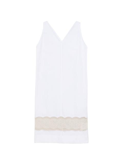 Carven V-neck lace midi dress