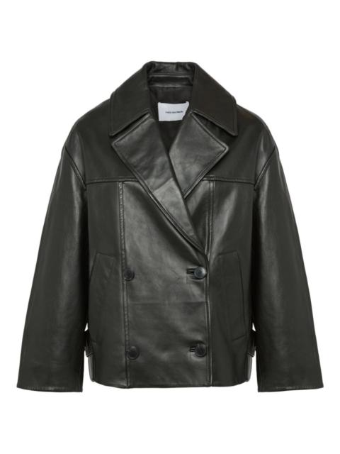 Yves Salomon double-breasted leather jacket