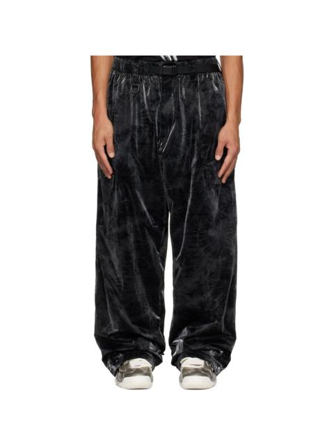 Y-3 Black Marble Nylon Tapered Cargo Pants