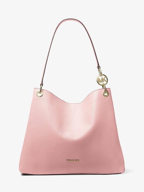 MICHAEL KORS Christina Large Pebbled Leather Shoulder Bag