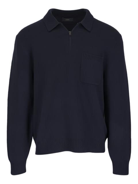 Vince chest-pocket half-zip sweater